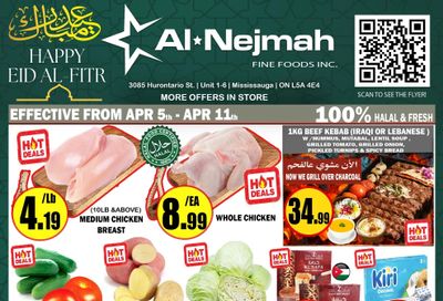 Alnejmah Fine Foods Inc. Flyer April 5 to 11