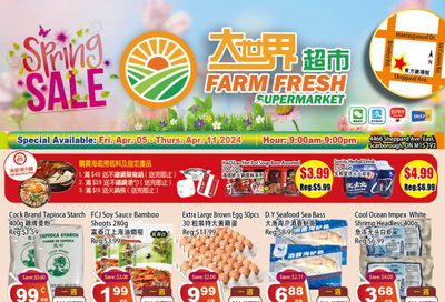 Farm Fresh Supermarket Flyer April 5 to 11