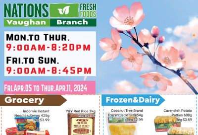 Nations Fresh Foods (Vaughan) Flyer April 5 to 11