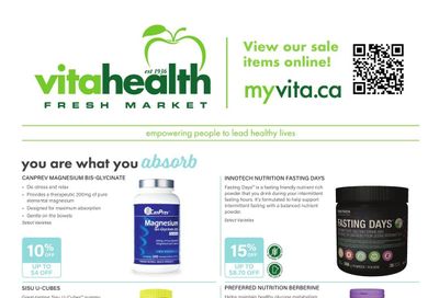 Vita Health Fresh Market Flyer April 4 to 24