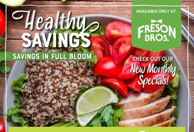 Freson Bros. Healthy Savings Flyer March 29 to May 2