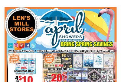 Len's Mill Stores Flyer April 8 to 21