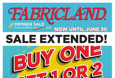 Fabricland (West) Flyer June 1 to 30
