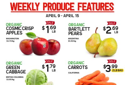 Pomme Natural Market Weekly Produce Flyer April 9 to 15