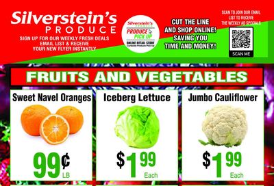 Silverstein's Produce Flyer April 9 to 13