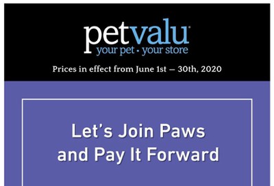 Pet Valu Flyer June 1 to 30