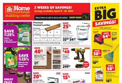 Home Hardware Building Centre (BC) Flyer April 11 to 24