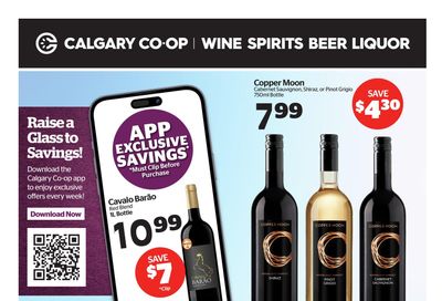 Calgary Co-op Liquor Flyer April 11 to 17