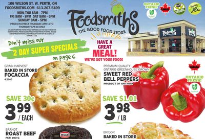 Foodsmiths Flyer April 11 to 18
