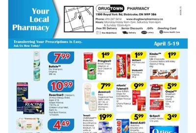 Drug Town Pharmacy Flyer April 5 to 19