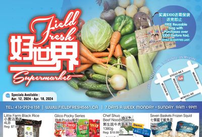 Field Fresh Supermarket Flyer April 12 to 18