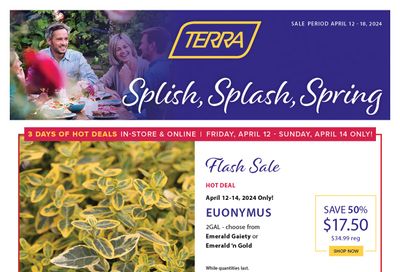 Terra Greenhouses Flyer April 12 to 18
