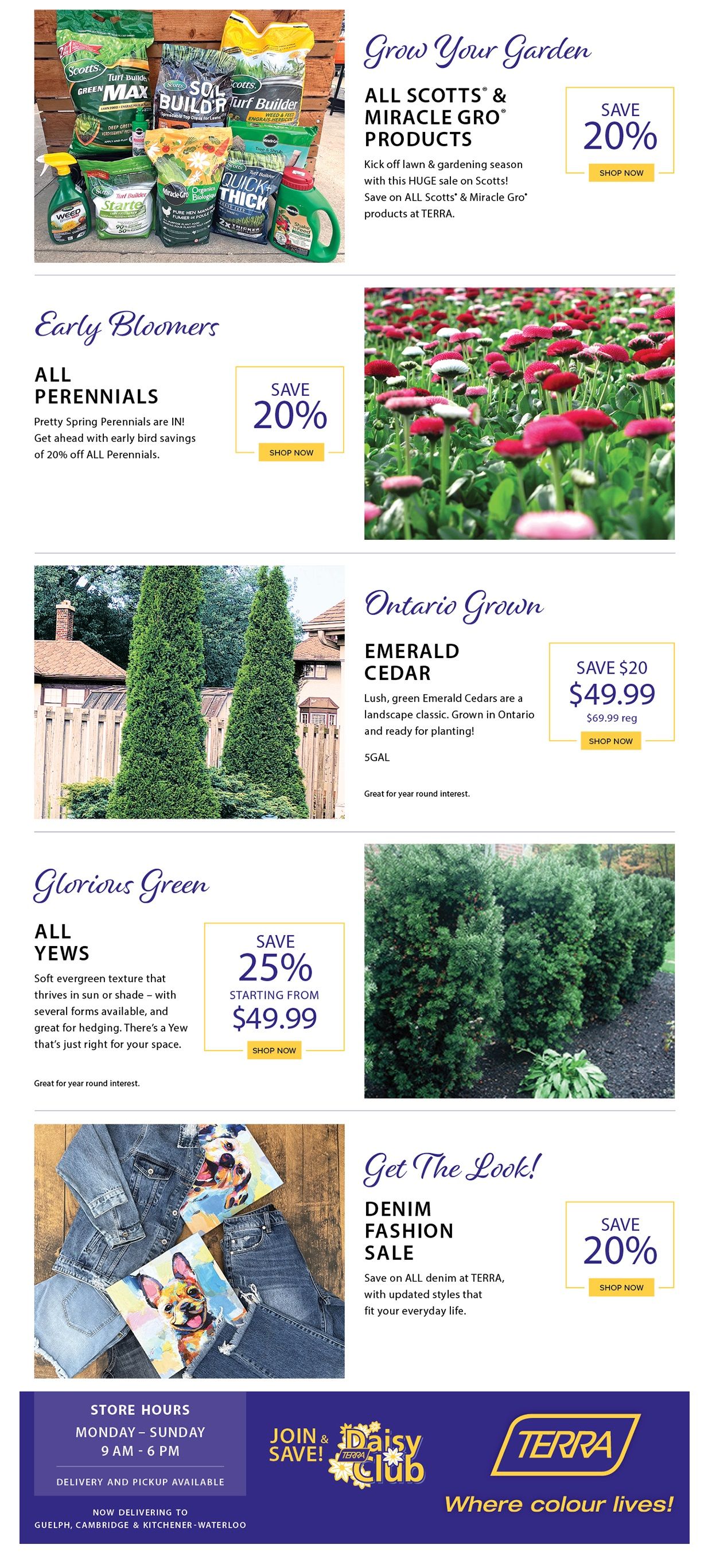 Terra Greenhouses Flyer April 12 to 18
