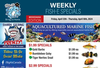 Big Al's (Mississauga) Weekly Specials April 12 to 18