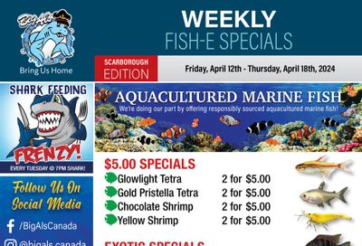Big Al's (Scarborough) Weekly Specials April 12 to 18
