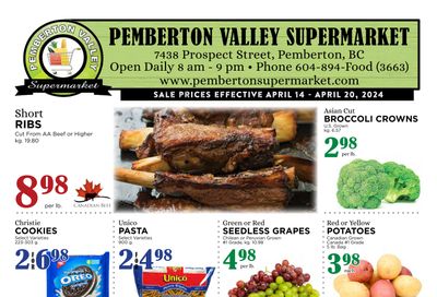 Pemberton Valley Supermarket Flyer April 14 to 20