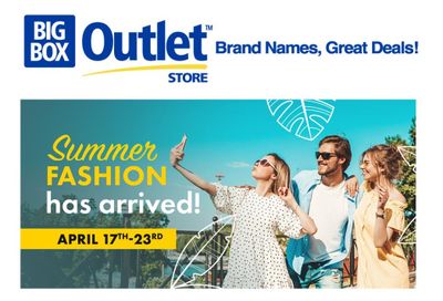 Big Box Outlet Store Flyer April 17 to 23