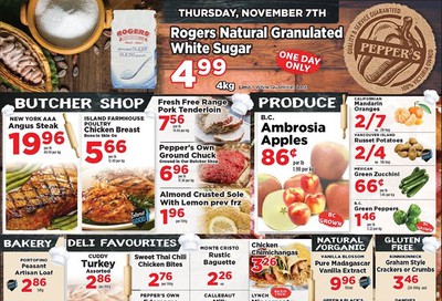 Pepper's Foods Flyer November 5 to 11