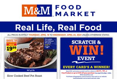 M&M Food Market (Atlantic & West) Flyer April 18 to 24