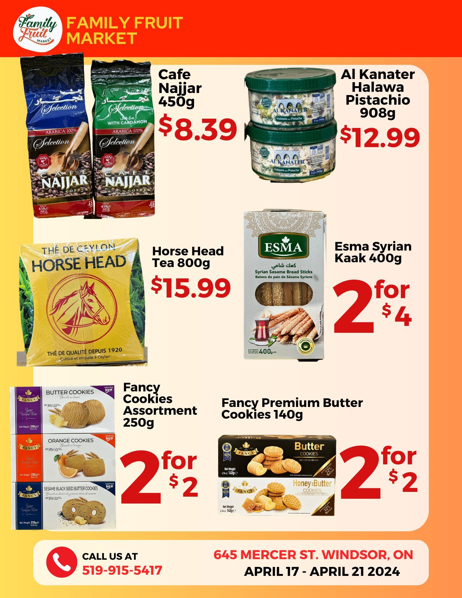 Family Fruit Market Flyer April 17 to 21