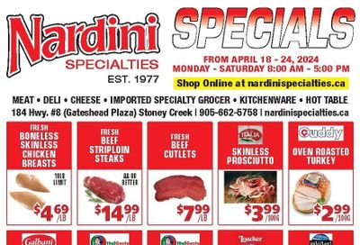 Nardini Specialties Flyer April 18 to 24