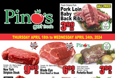 Pino's Flyer April 18 to 24