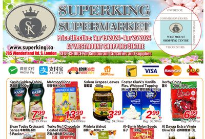 Superking Supermarket (London) Flyer April 19 to 25