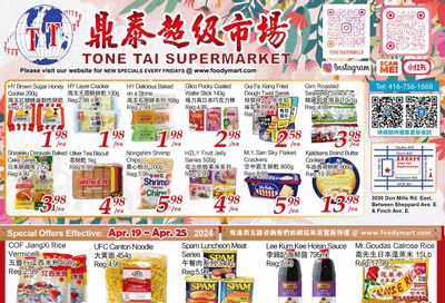 Tone Tai Supermarket Flyer April 19 to 25