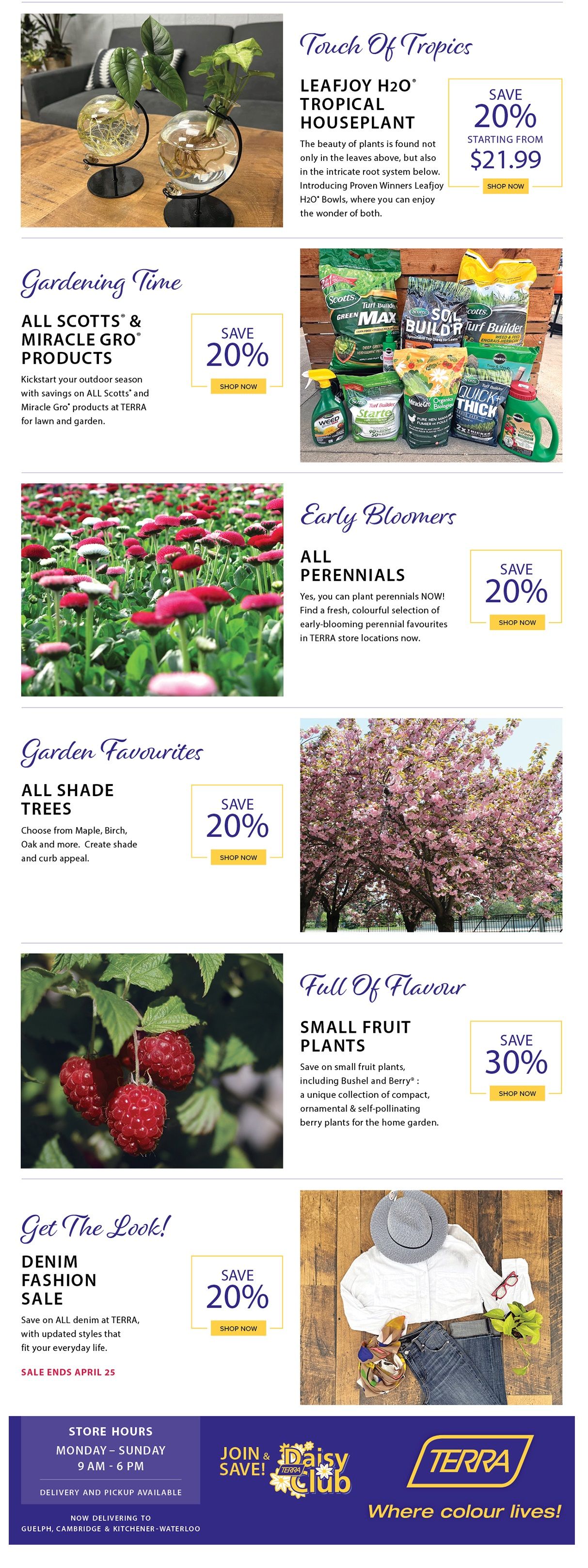 Terra Greenhouses Flyer April 19 to 25
