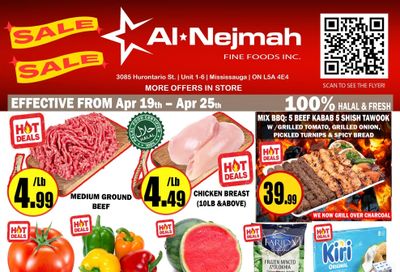 Alnejmah Fine Foods Inc. Flyer April 19 to 25