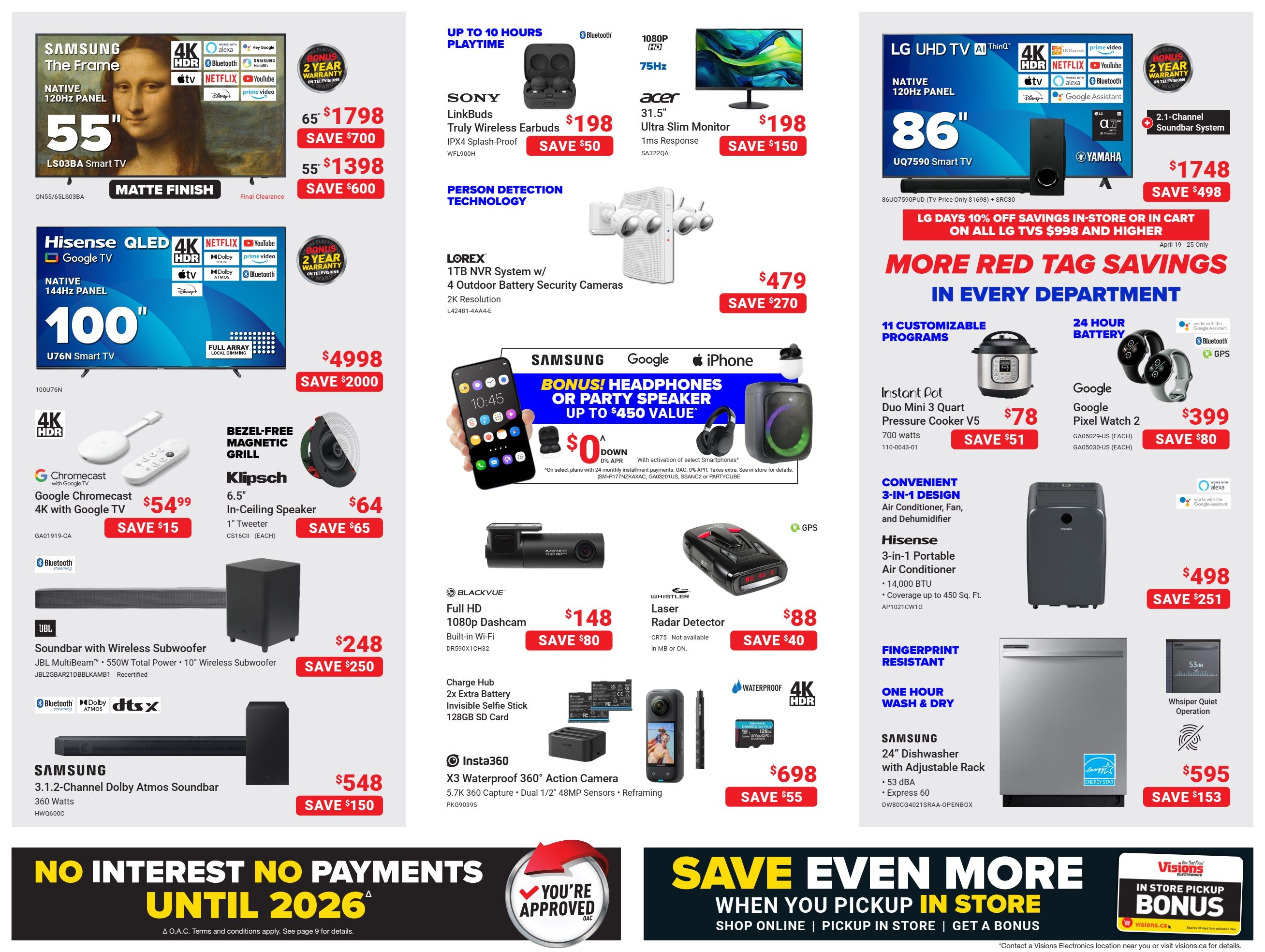 Visions Electronics Flyer April 19 to 25