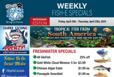 Big Al's (Mississauga) Weekly Specials April 19 to 25