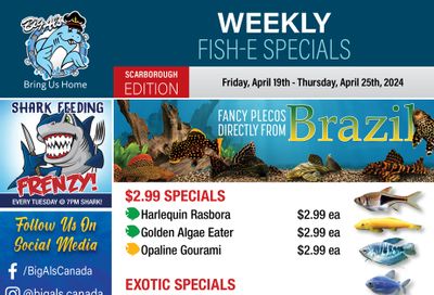 Big Al's (Scarborough) Weekly Specials April 19 to 25