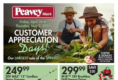 Peavey Mart Flyer April 26 to May 2