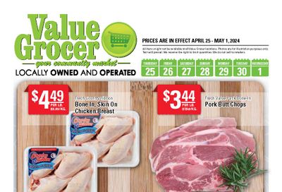 Value Grocer Flyer April 25 to May 1