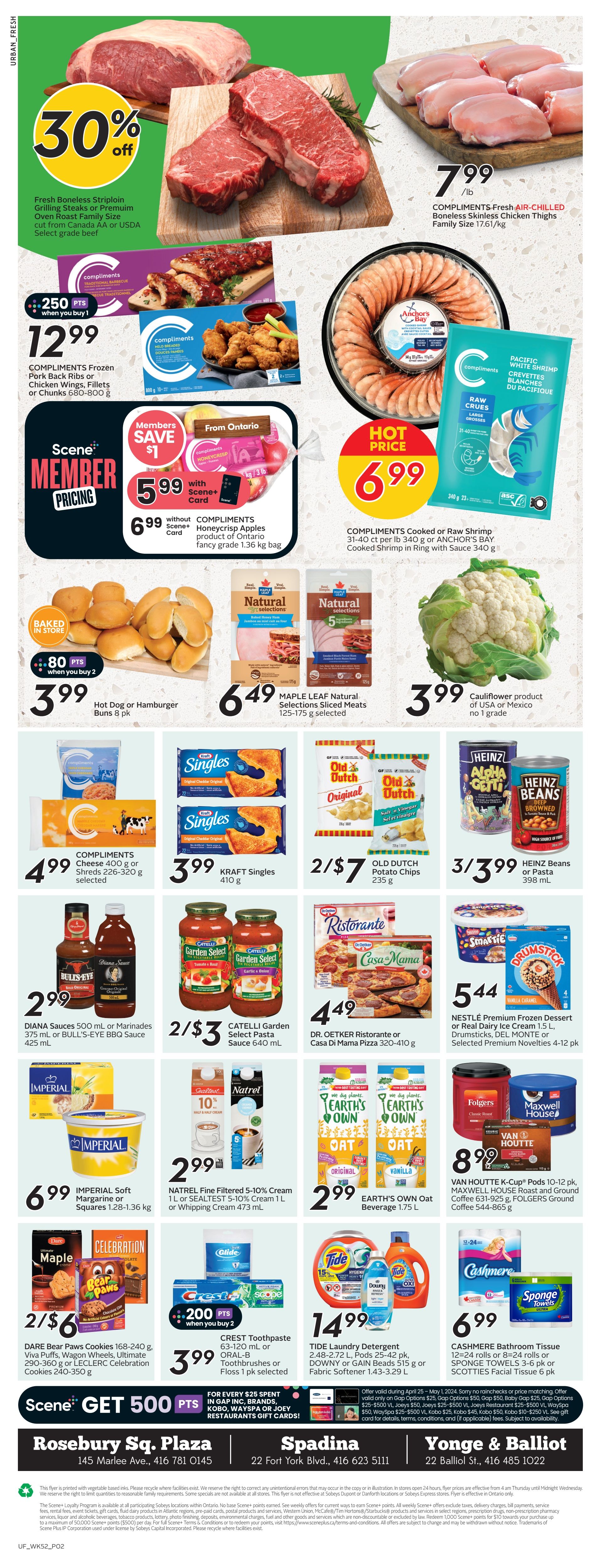 Sobeys Urban Fresh Flyer April 25 to May 1