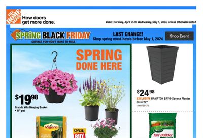 Home Depot (BC) Flyer April 25 to May 1