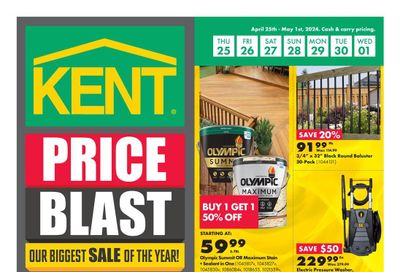 Kent Building Supplies Flyer April 25 to May 1