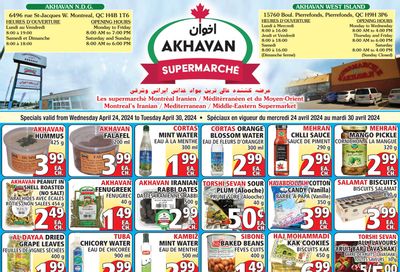 Akhavan Supermarche Flyer April 24 to 30
