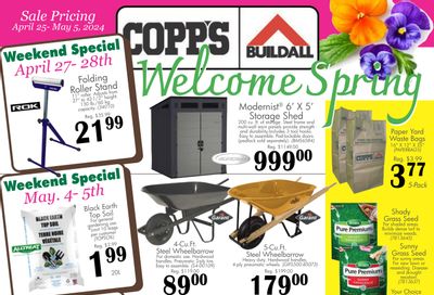 COPP's BuildAll Flyer April 25 to May 5
