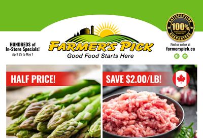 Farmer's Pick Flyer April 25 to May 1