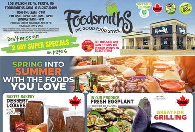 Foodsmiths Flyer April 25 to May 2