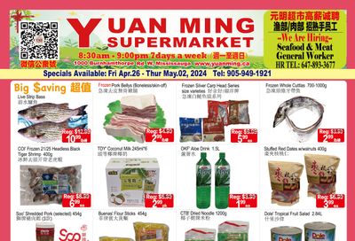 Yuan Ming Supermarket Flyer April 26 to May 2