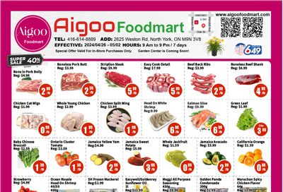 Aigoo Foodmart Flyer April 26 to May 2