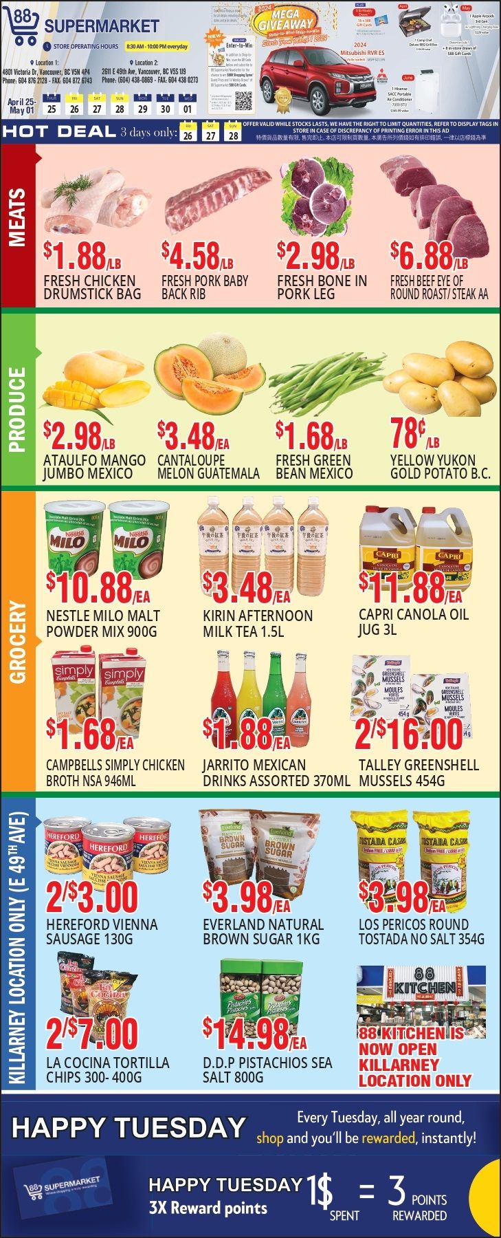 88 Supermarket Flyer April 25 to May 1
