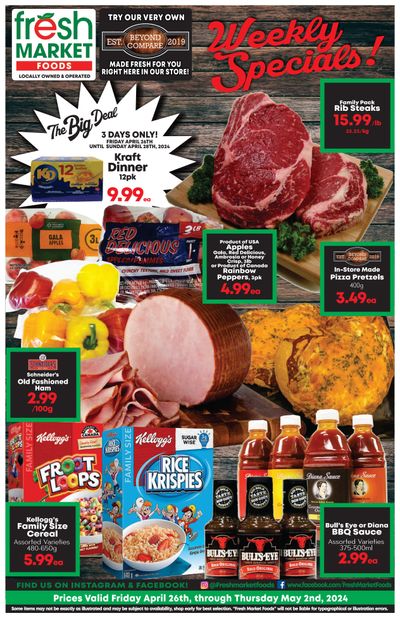 Fresh Market Foods Flyer April 26 to May 2