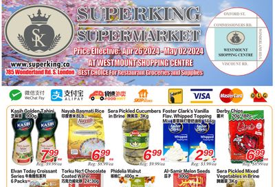 Superking Supermarket (London) Flyer April 26 to May 2