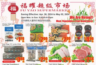 Fu Yao Supermarket Flyer April 26 to May 2