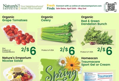 Nature's Emporium Weekly Flyer April 26 to May 2