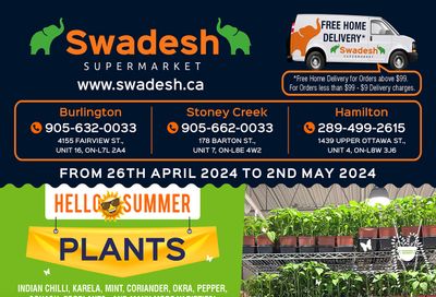 Swadesh Supermarket Flyer April 26 to May 2